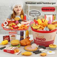 Gambar Mainan Masak-masakan DIY Dapur Set Fast Food Makanan Cepat Saji Burger Kentang Goreng Anak-anak - 40pcs dari JIQILE MALL Kota Bekasi 5 Tokopedia