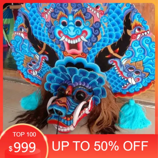 TERLARIS BARONGAN DEVIL Sungut Full Kayu Asli Ukuran 14 Bonus Kemul Panjang Dan Pentul Tinggal Pakai Anak 0