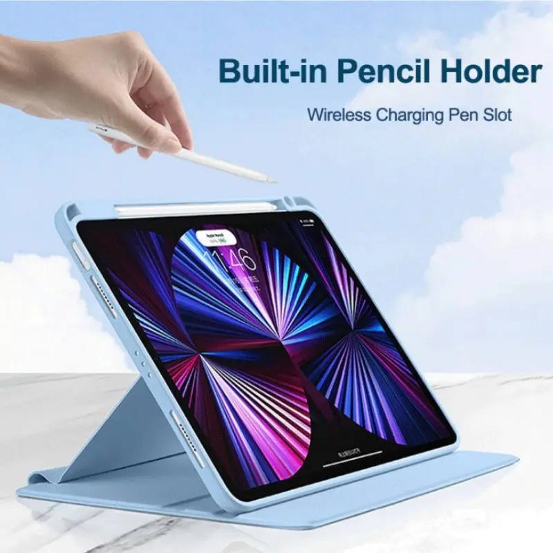 Ốp Chân Đế Xoay 360 Độ, Dành Cho Redmi Pad Pro 12.1 Inch, Ốp Máy Tính Bảng Acrylic, Tương Thích Với Xiaomi Poco Pad 5G 12.1, Có Khe Cắm Bút 5
