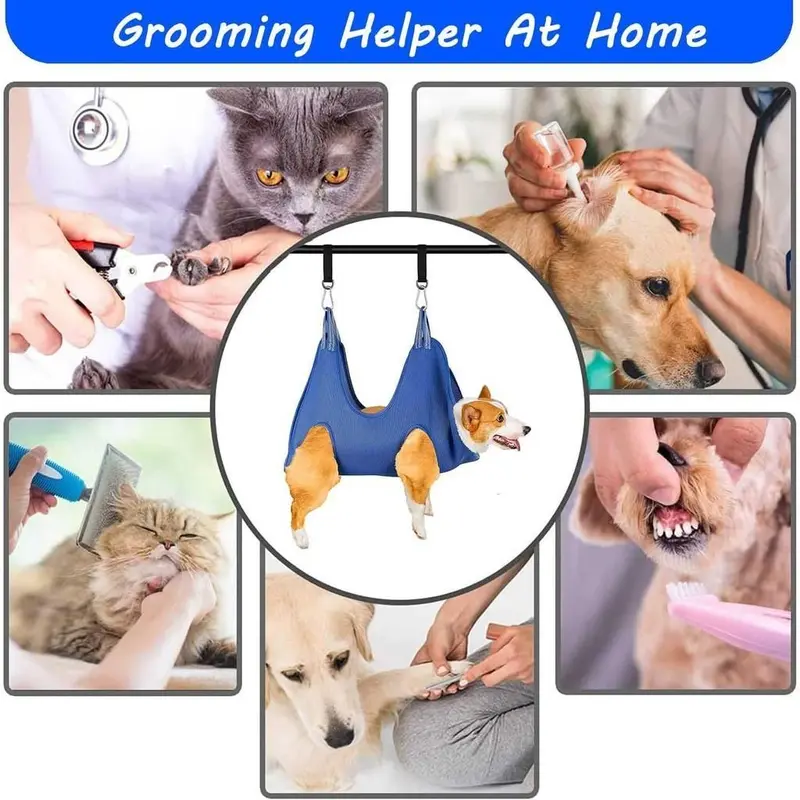 Perawatan Hewan Pet Grooming Hammock Size M Solusi Nyaman untuk Memandikan Anjing dan Kucing Anda 4