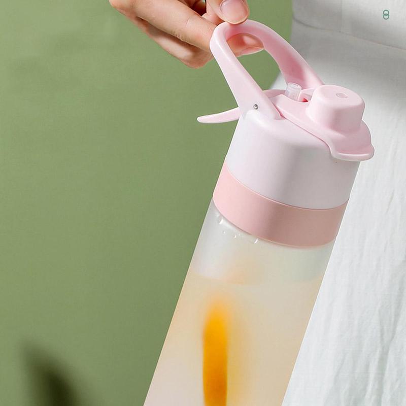 Product Introduction of 650ml Large Capacity Spray Water Bottle Portable Outdoor Sport Fashion Cute Drinking Plastic Bottles 30