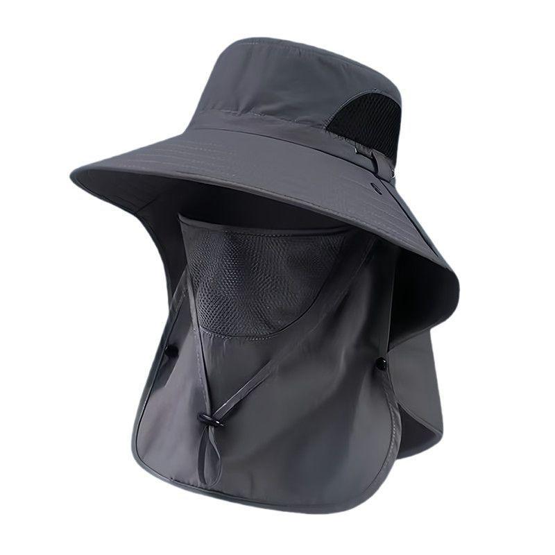 Topi Matahari Brim Lebar, Untuk Lelaki, Perlindungan UPF 50 +, Topi ...