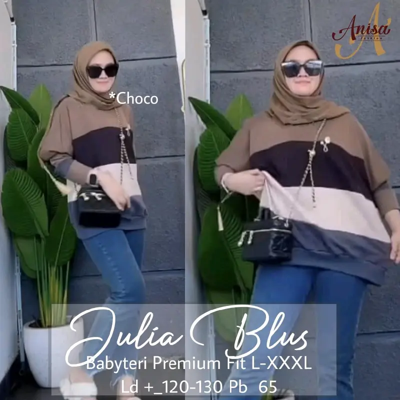 julia atasan kaos wanita jumbo xxxl terlaris terbaru 2024 1