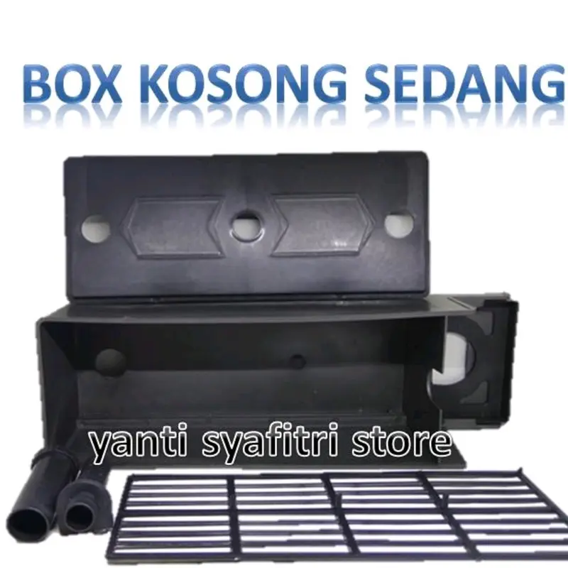 Paket box filter SEDANG aquarium , busa kapas dan selang spiral 1