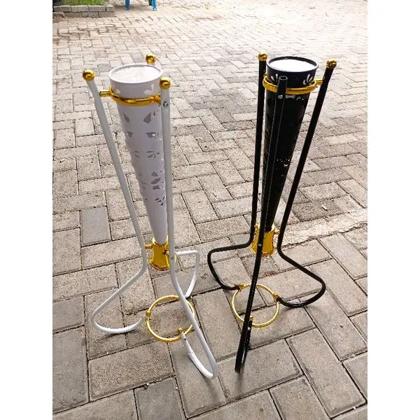 POT STANDING BESI IMPORT VAS CORONG BESI VAS BUNGA SUDUT
