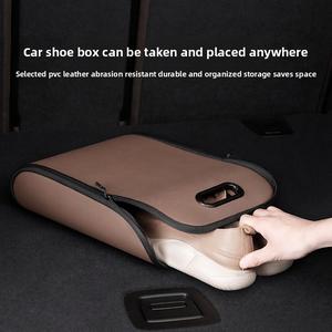 Hộp đựng giày trong xe hơi, công cụ hữu ích, Sắp Xếp giày hành khách, Lưu trữ cốp đặc biệt, Phụ kiện ô tô, cho nam giới, Q-men