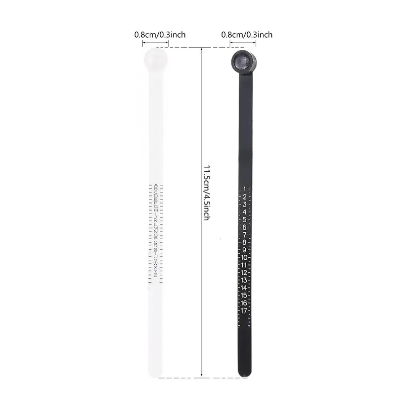 Ring Size Measuring Tool, Reusable Ring Size Measuring Tool with Magnifier, Hand Measuring Tool for Home & Office 1