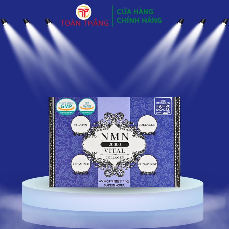 1 Hộp Viên Uống NMN 20000 Vital Collagen Hàn Quốc Mã SP001274