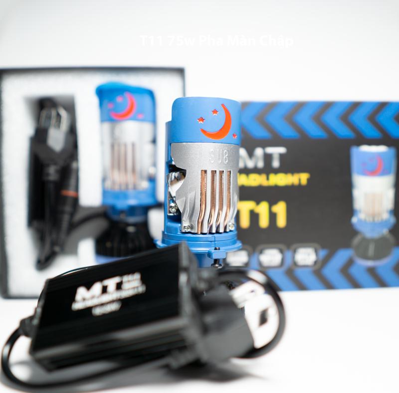  Bóng Đèn Pha Led Bi Cầu Mini T11 2025 Trợ Pha Lasser Và Màn Chập Công Suất Cos 50w Pha 75w phaled  bicau 