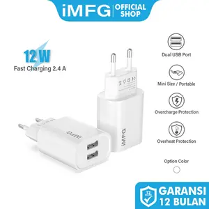 iMFG Charger i-C5  2 Port 12W Fast Charging 2.4a Usb Charge