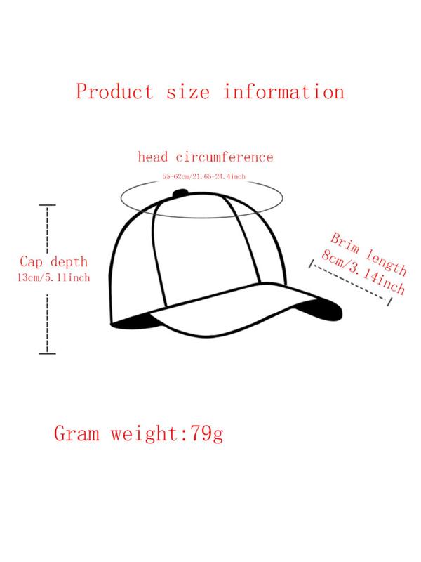 Unisex's Curved Brim Baseball Cap, Casual Outdoor Sports Hat for Men & Women, Fashion Accessories for Daily Wear 1