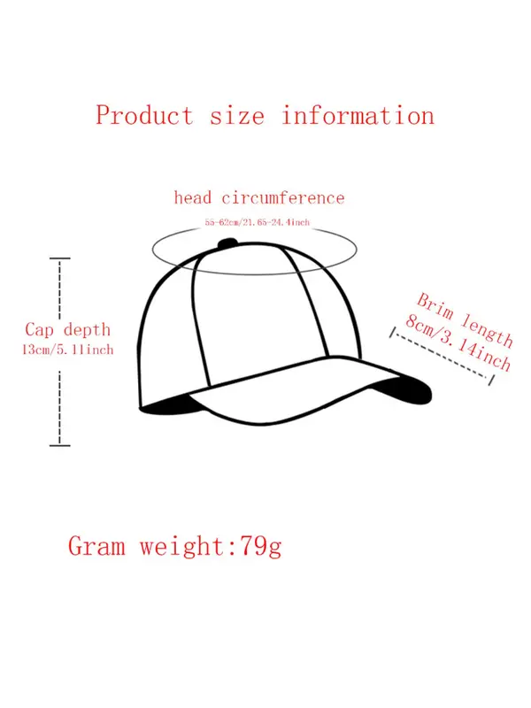 Unisex's Curved Brim Baseball Cap, Casual Outdoor Sports Hat for Men & Women, Fashion Accessories for Daily Wear 1