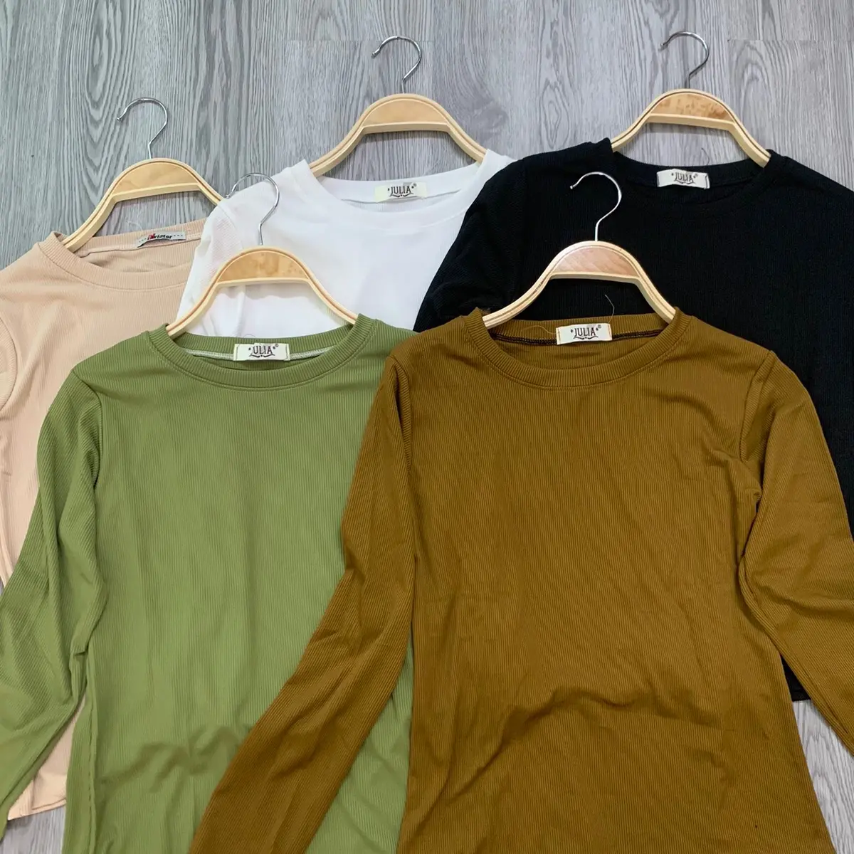 Áo thun nữ tay dài Cổ tròn chất vải thun tăm cao cấp dày dặn siêu hách dáng Top Jean Nhung áo  tăm cổ tròn aogi  unhiet