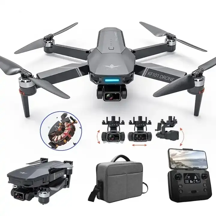 (COD) DRONE KF101 MAX GPS 4K 3 AXIS GIMBAL+EIS JARAK 3KM LENGKAP SIAP TERBANG 4