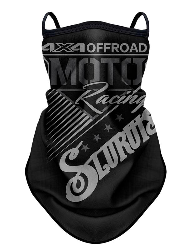 Off Road Motorcycle Print Face Mask, Breathable Sun UV Protection Face Cover, Sports & Outdoor Clothing Accessories for Men & Women 0