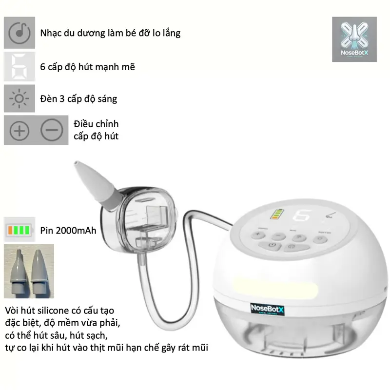 Máy hút mũi điện để bàn siêu mạnh T10 có lực hút và công suất lớn cho trẻ sơ sinh và trẻ nhỏ 0
