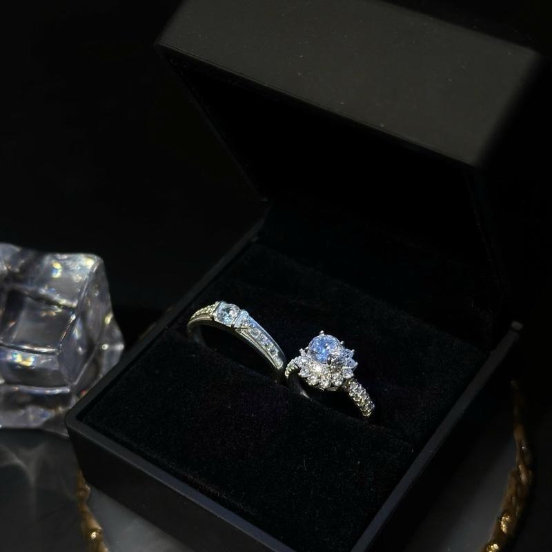 Nhẫn đôi nam nữ nhẫn nữ hoa xoè cao cấp bạc Ý S925 - DOLI JEWELRY ND04