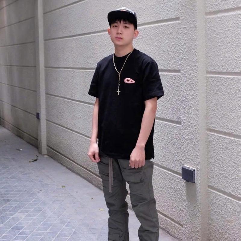 Áo phông dì o vải cotton thêu chữ rắn sau lưng boy phố 3