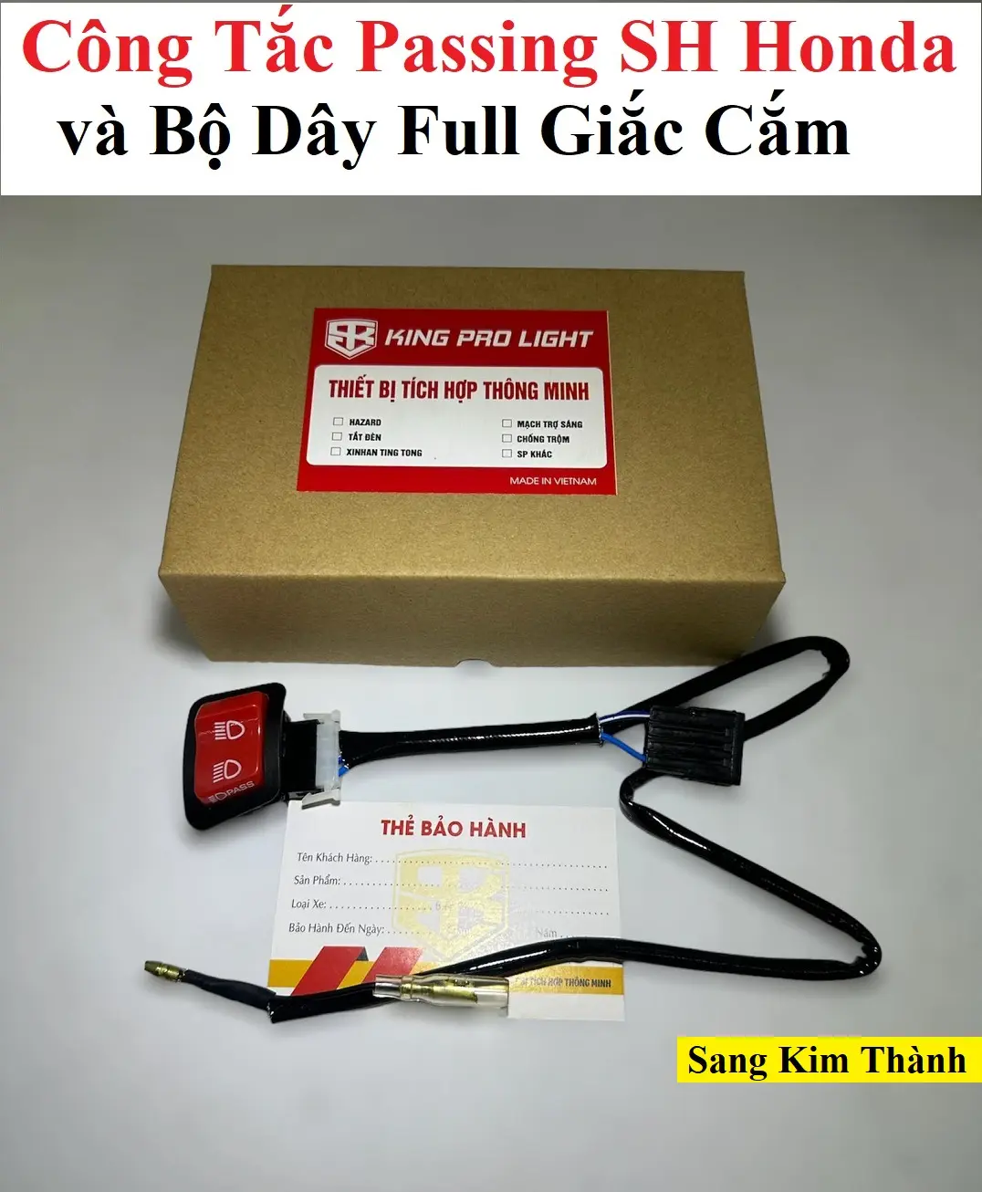 Bộ Công Tắc Passing SH Cho Xe Honda Full Giắc Cắm