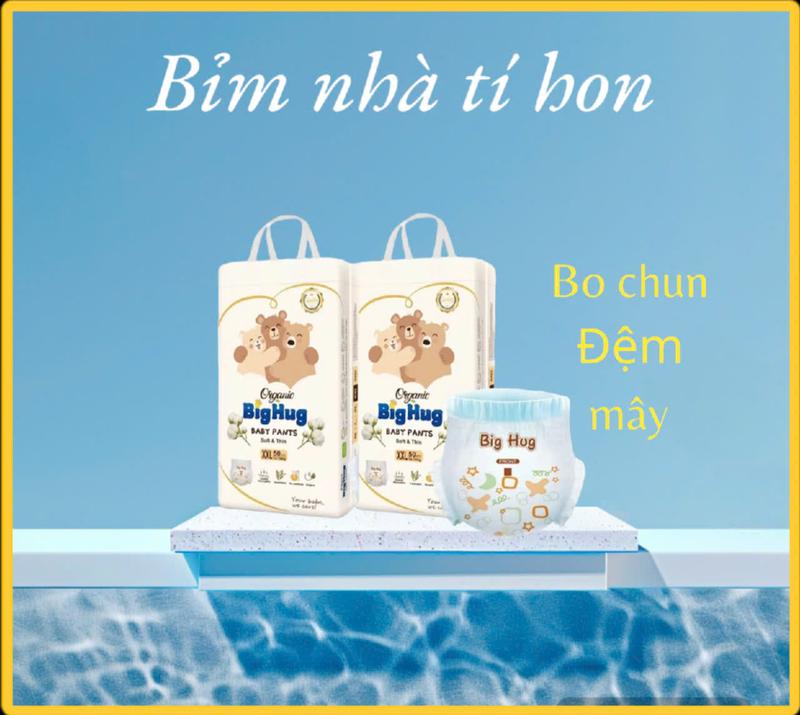 big hug Combo 200 Miếng Bỉm Quần Phom Bo Chun Đệm Mây Mềm Mại