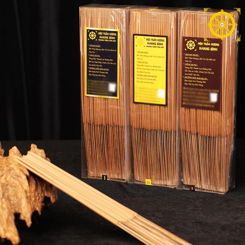 Nhang Cây Trầm Hương 4 Tấc 40cm 320 cây bịch - Mùi thơm thanh nhẹ Thanh Lọc Không Khí - Mộc Trầm Hương Khang Bình
