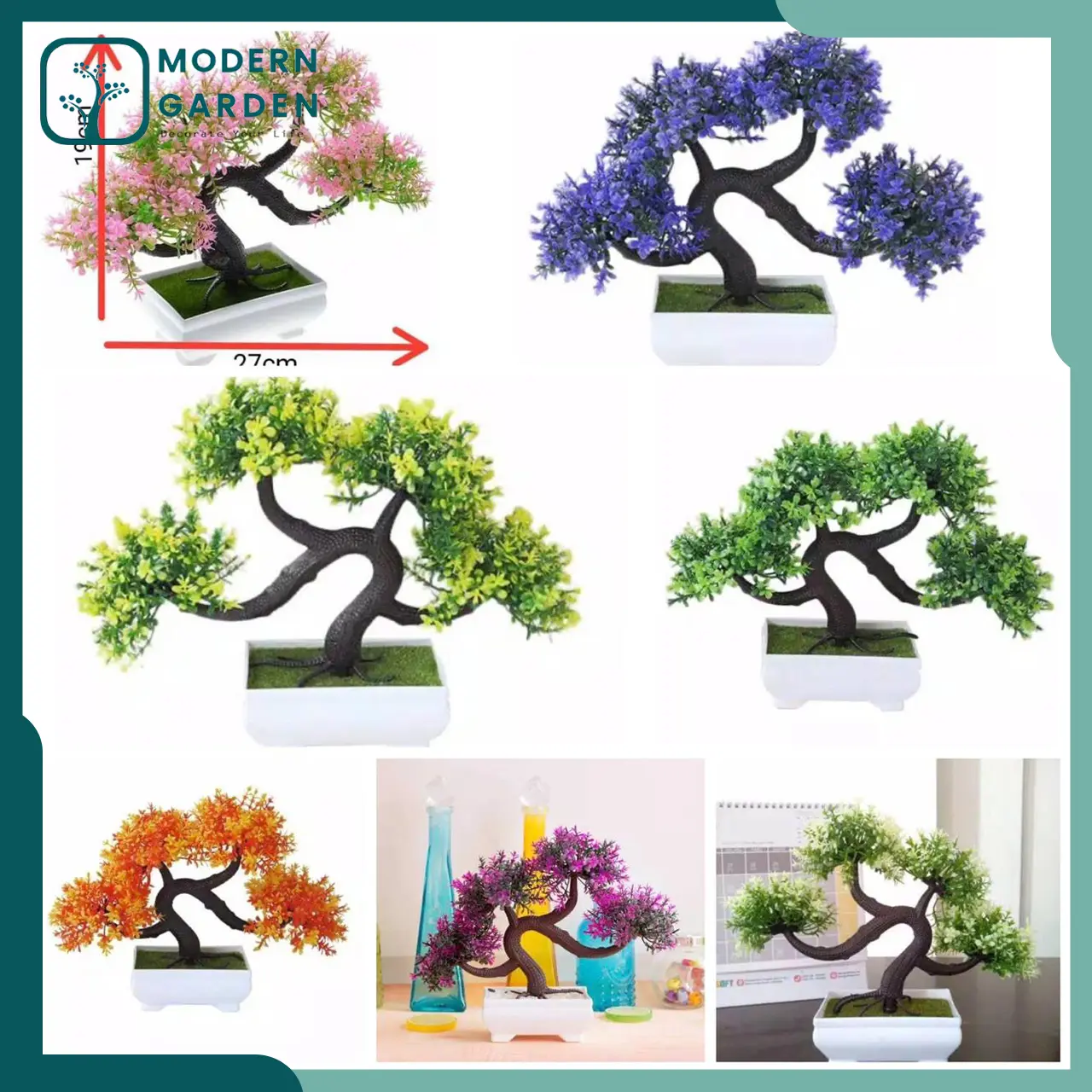 Bunga Bonsai Snapdragon Dekorasi BP8810 Bahan Plastik Free Pot Busa Petak Untuk Hias Acara Rumah/Pesta/Kantor