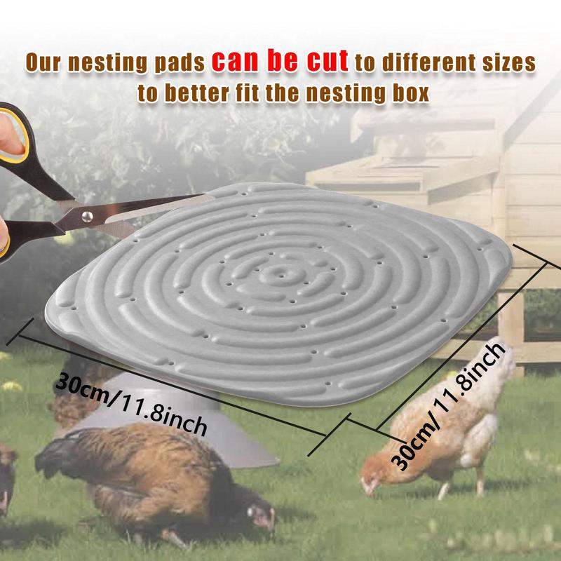 Washable Chicken Coop Pad, 2/4pcs Reusable Soft and Durable Chicken Nesting Mat, Portable Chicken Coop Accessories for Farm Animal & Poultry Supplies 5