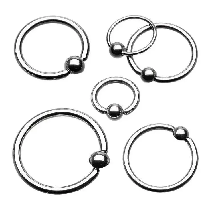 Anting bulat Laki-laki / anting barbel bulat pria piercing anti karat