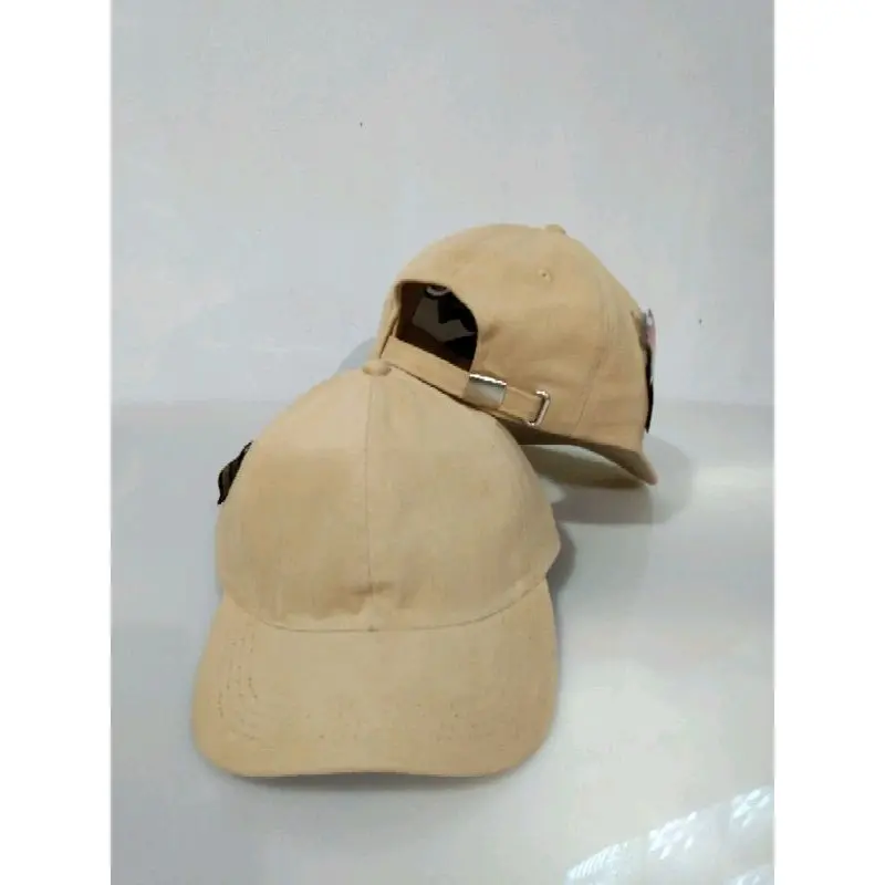 Topi Baseball polos Distro  pria wanita keren bahan rapel CAKOP besi, bahan rafel tebal skena 3