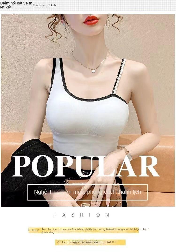 Product Introduction of Áo Vest Hai Dây Đeo Spaghetti Gợi Cảm, Có Đệm Ngực, Lớp Nền, Áo Mặc Bên Ngoài, Thiết Kế Độc Đáo, Bó Sát, Áo Dễ Phối Đồ Dành Cho Nữ, Bộ Sưu Tập 23k Người 8