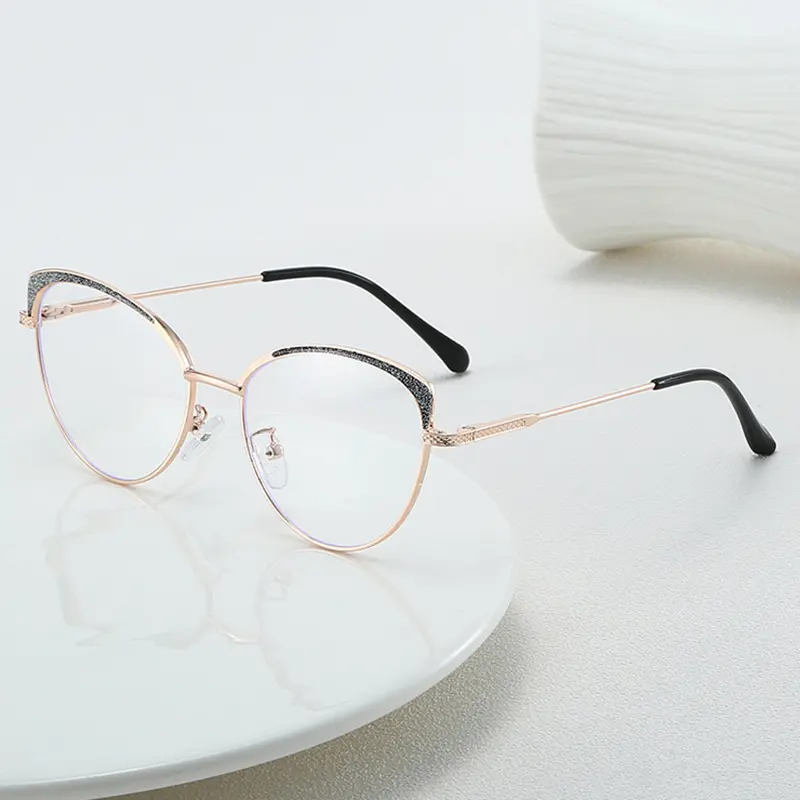 Fashion Elegant Spectacles Frame Computer Blue Light Blocking Lens ...