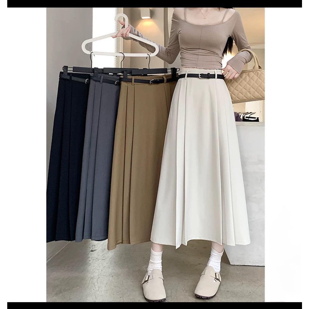 Chân Váy Vải Tuyết Mưa Thời Trang Nữ Cao Cấp 40 - 95Kg Có Bigsize Women Quần Voan Khuy - B.1315