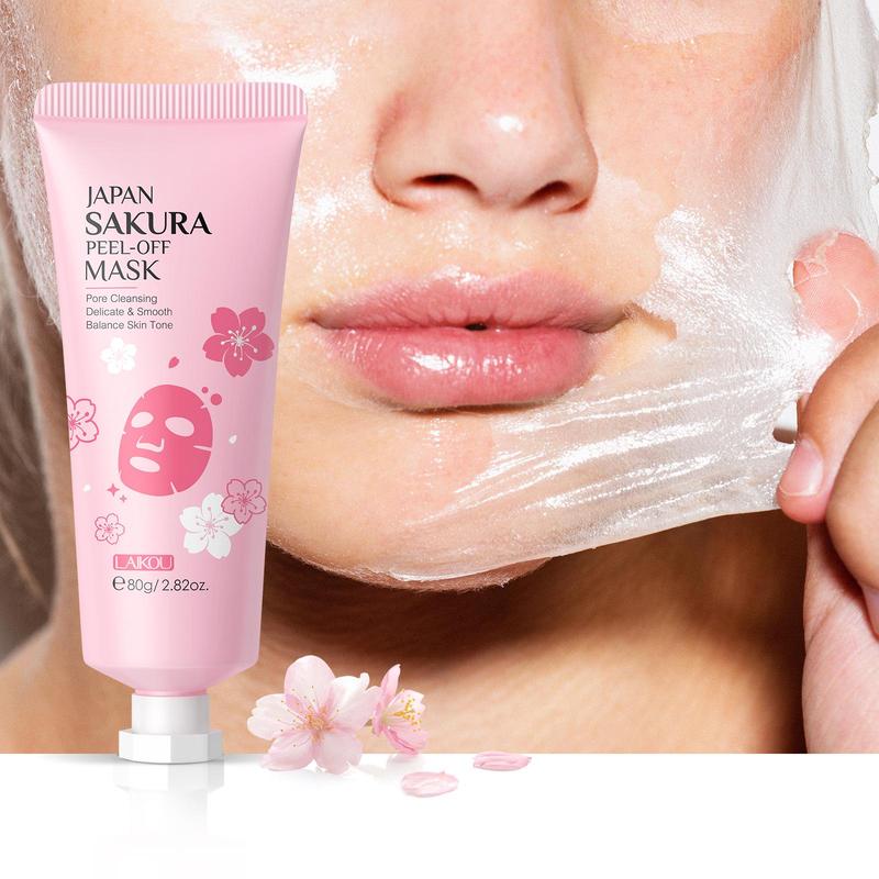 Product Introduction of Peel Off Mask, 1 Count/4 Counts Mask Including Sakura Peeling Mask & 24k Gold Snail Peeling Mask & Eye Mask, Deep Cleansing Facial Mask, Facial Skin Care Product for Women & Men 6