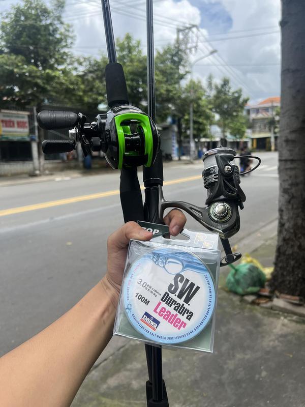 [Mã 4] Bộ cần Câu Lure Máy Ngang Sói đen Ngang, Đứng