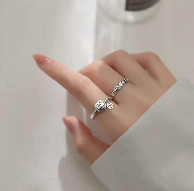 Nhẫn mèo kim tiền, nhẫn may mắn 2