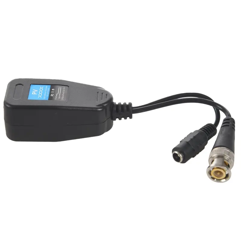 Balun Video thụ động, HD-CVI / TVI / AHD, với đầu nối nguồn và đầu phát dữ liệu RJ45 CAT5, 1 cặp 5