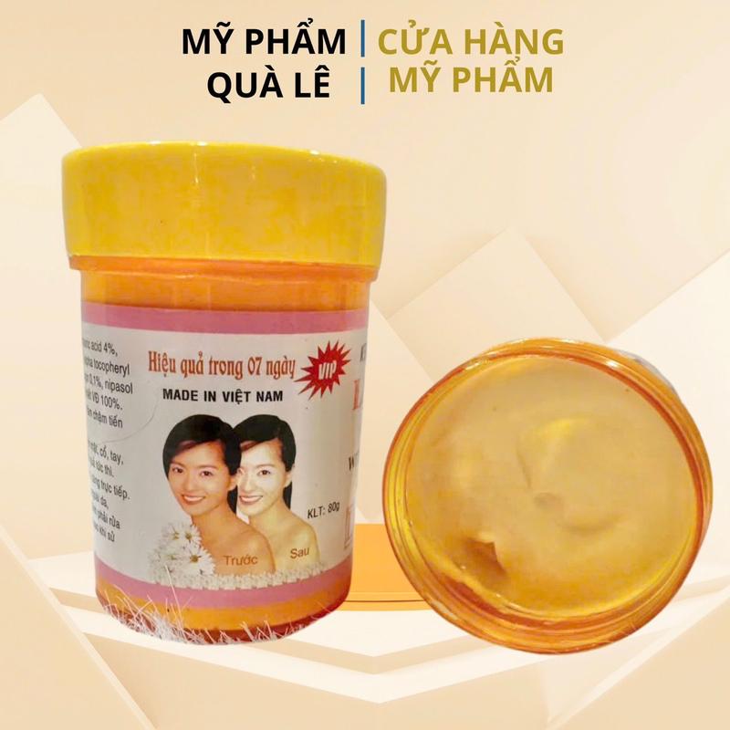 Kem tẩy trắng da toàn thân Lan anh sa tế vàng hủ 80g lẻ 1 hủ Dưỡng Body Dưỡng Da Body Làm Đẹp Da
