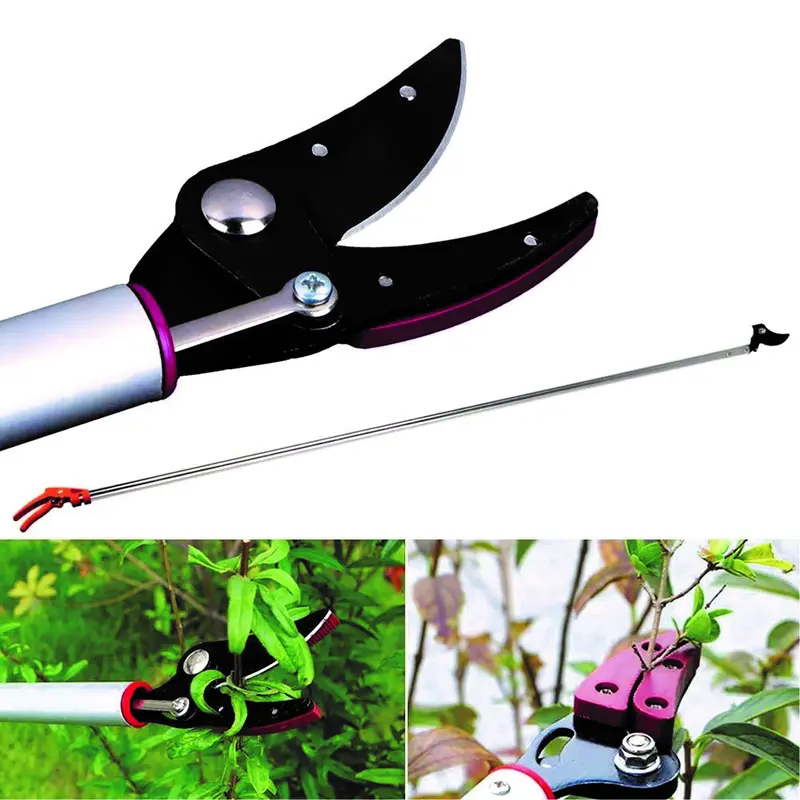 Kéo cắt cành cây trên cao dài 1M25 dành cho tỉa cây  hái trái trên sân thượng và dàn cây tầm thấp 0