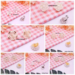 Anting klip Hijab Flower/ANTING HIJAB KLIP