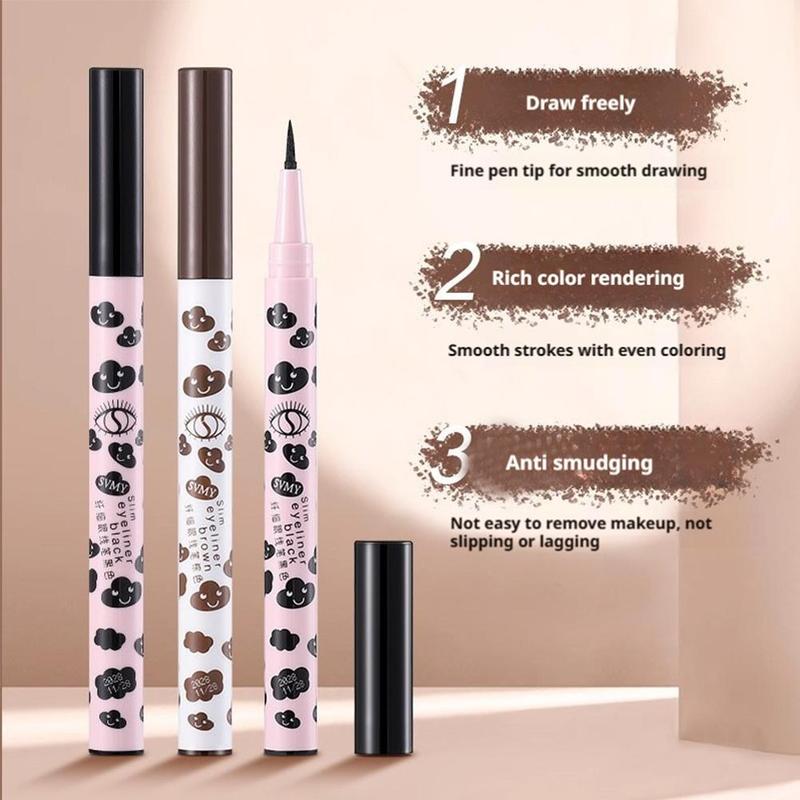 Product Introduction of Liquid Eyeliner Eyebrow Pencil Soft Brush Tip Line Smooth Waterproof Sweatproof Long-lasting Natural Non-fading Eye Makeup 14