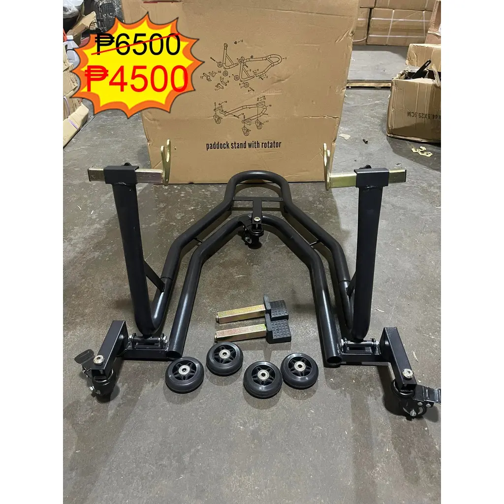 Paddock stand with caster moveable paddock stand - TikTok Shop Philippines