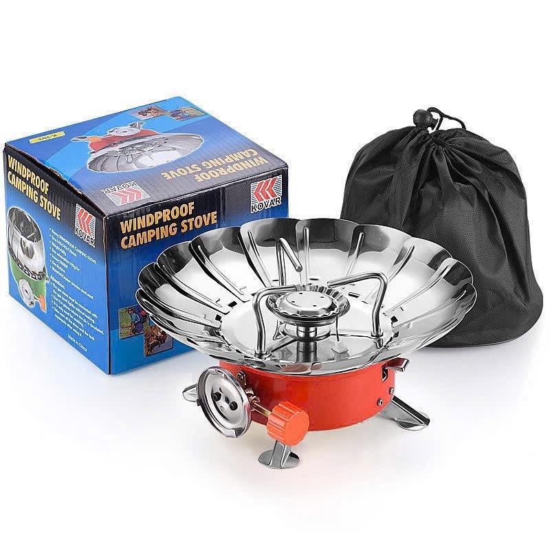 Bếp Gas Mini Cắm Trại Có Tấm Chắn Gió Gập Lại Tiện Lợi - Nam, Picnic Camping Dã Ngoại Bi 0