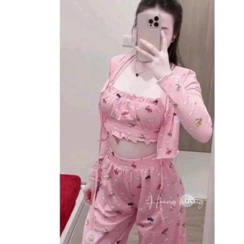 Bộ mặc nhà tăm tàu dễ thương 1