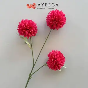 [COD] Ayeeca - C08 DOLOMIAEA 65cm Artificial Bunga Mawar 3 Cabang 3 Kuntum Bunga Palsu Plastik Buatan Imitasi Hias Dekor Buket Bouquet Rumah Pesta/Bunga Hias