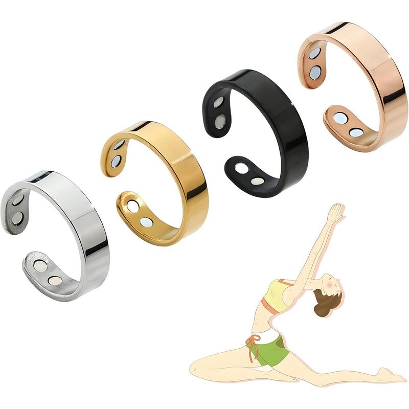 Calmi Ring, Titanium Ion Magtherapy Lymphatic Drainage Rings Lymph ...