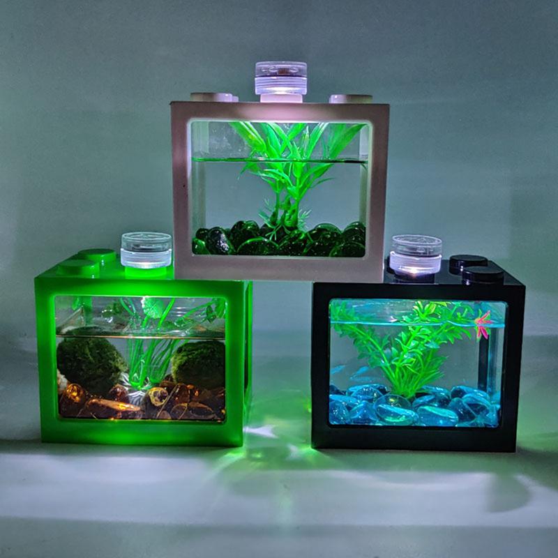 Kit tangki ikan akrilik lutsinar, penjimatan tenaga, lampu LED ...