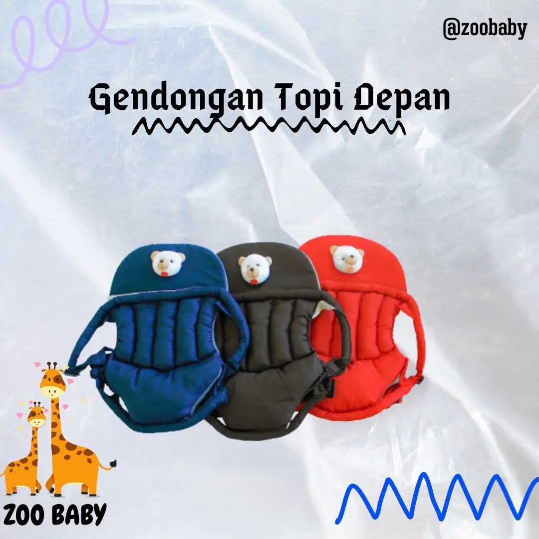 Gendogan baby topi depan boneka multifungsi