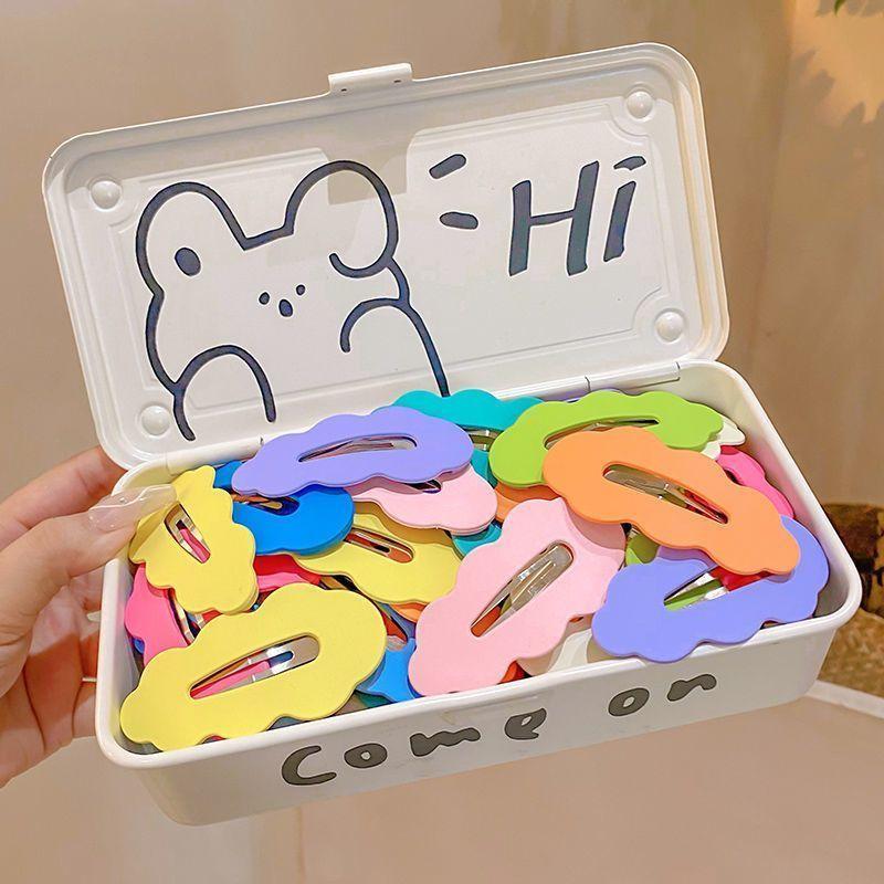 Kẹp Tóc Dễ Thương, Màu Pastel Mới, Kẹp Tóc Ngọt Ngào Kẹp Bên, Kẹp Tóc Đám Mây, Kẹp Bb, 30 Ngày Bán Chạy 4946 Miếng, Kẹp Phong Cách Cô Gái Trẻ 0