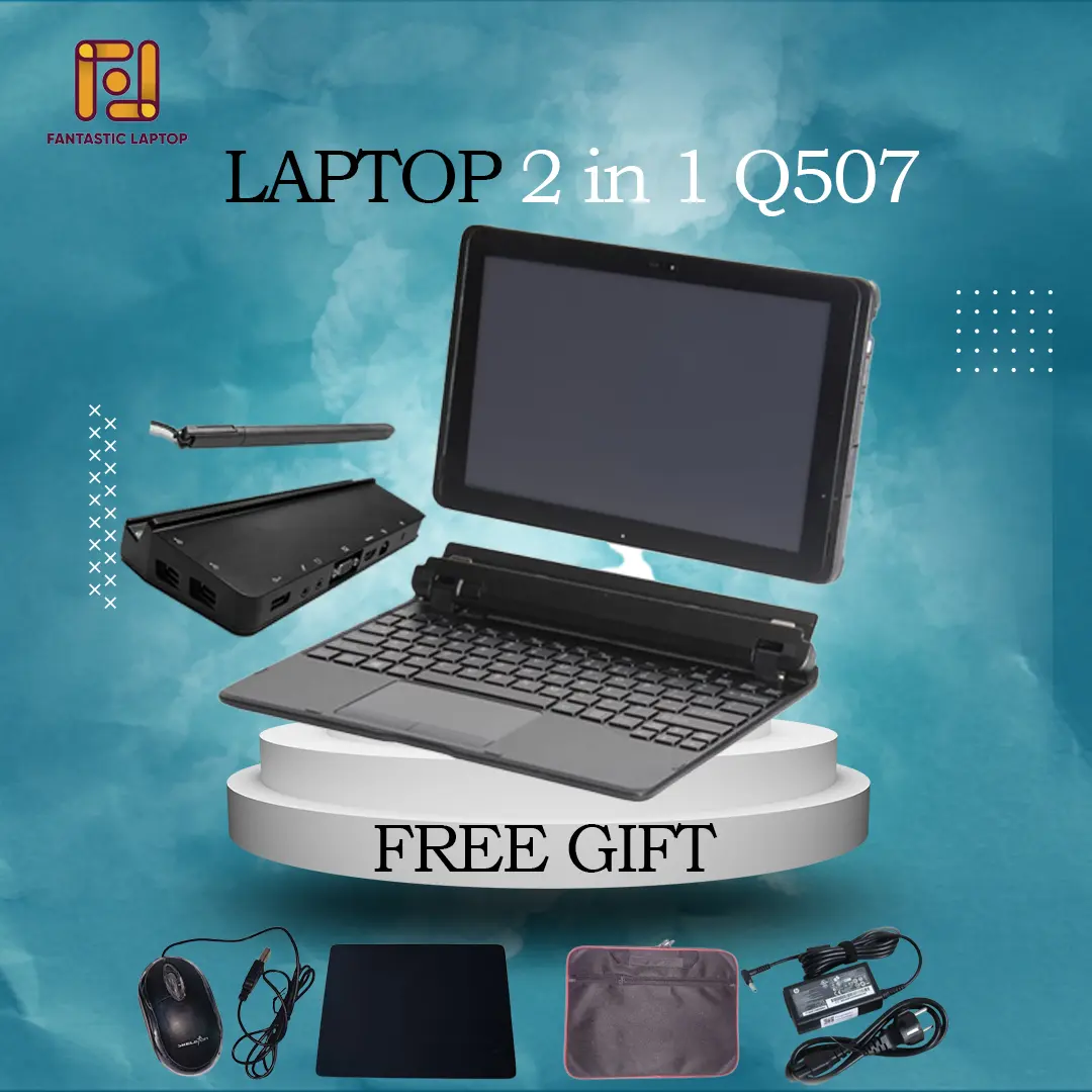 LAPTOP TABLET 2 in 1 Q507  ATOM x5 Touchscreen RAM 4 SSD 64/128 FANTASTIC