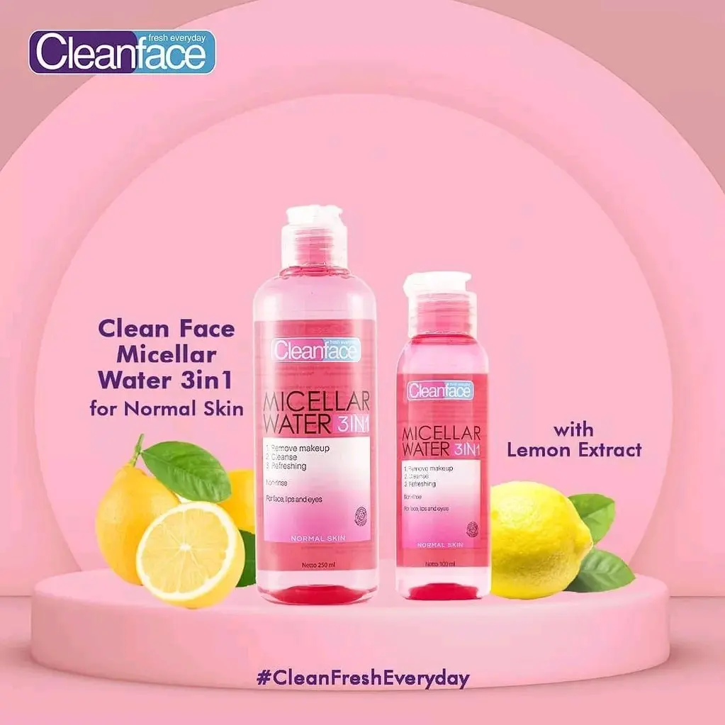 CLEANFACE Purbasari Micellar Water 3in1 for Normal Skin